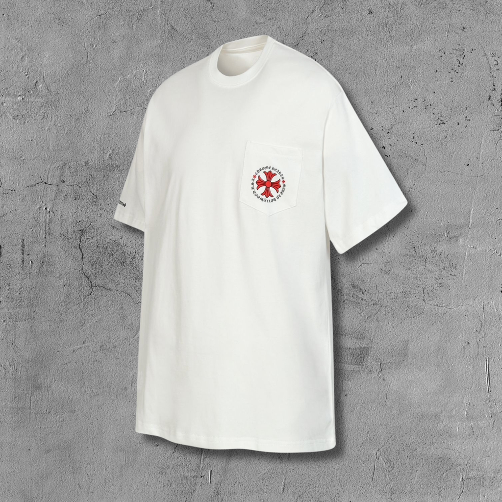 Red Flower Cross White T-Shirt™