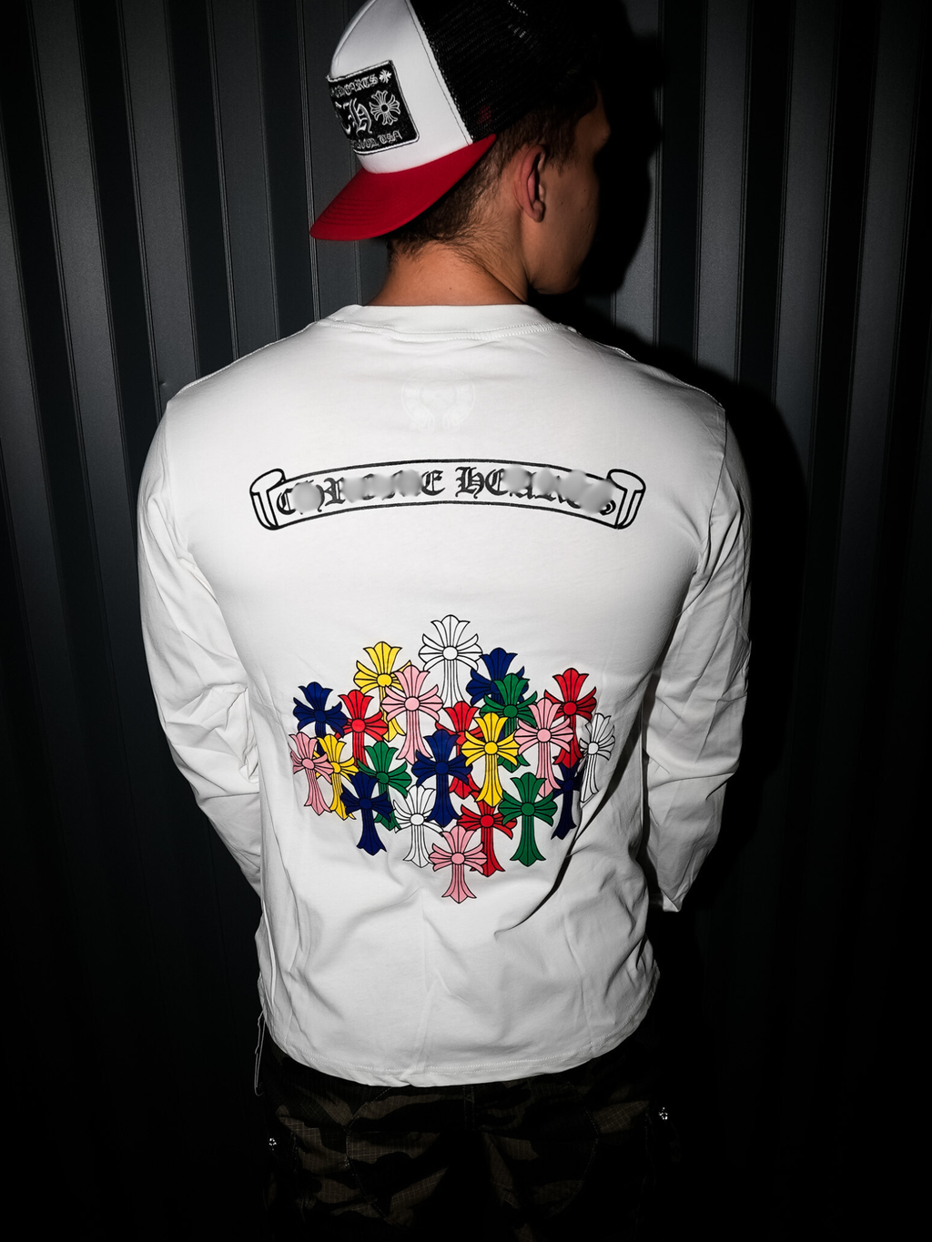 Multicolor Crosses White Long Sleeve™