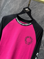 Big Horse Shoe Logo Hot Pink Long Sleeve™