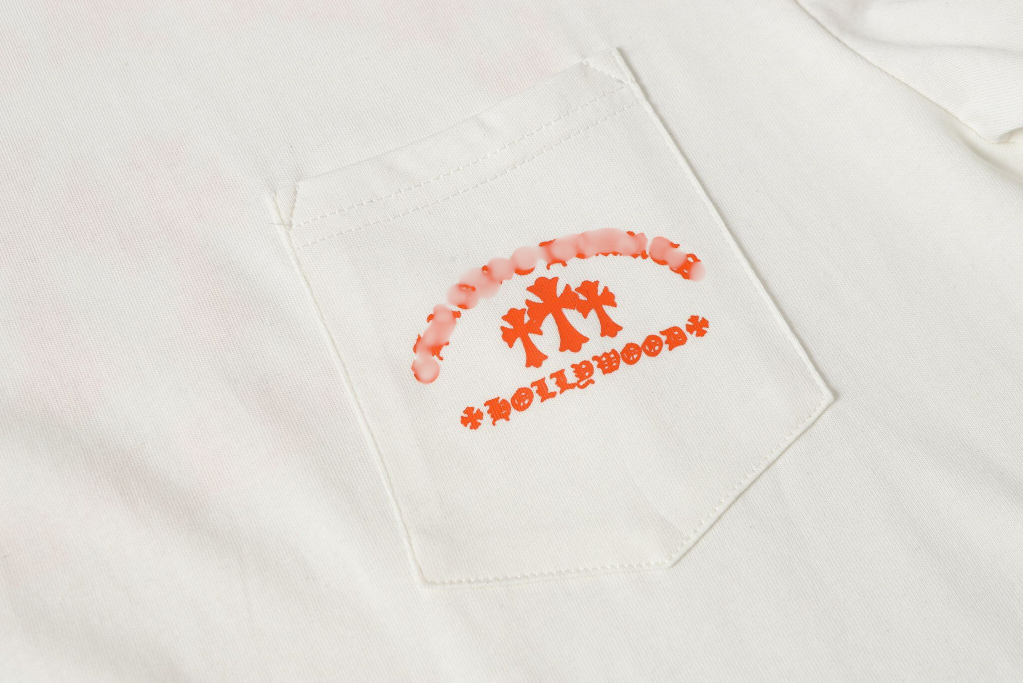 Hollywood Orange Triple Cross White Long Sleeve™