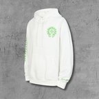 Green Horse Shoe Logo White Hoodie™
