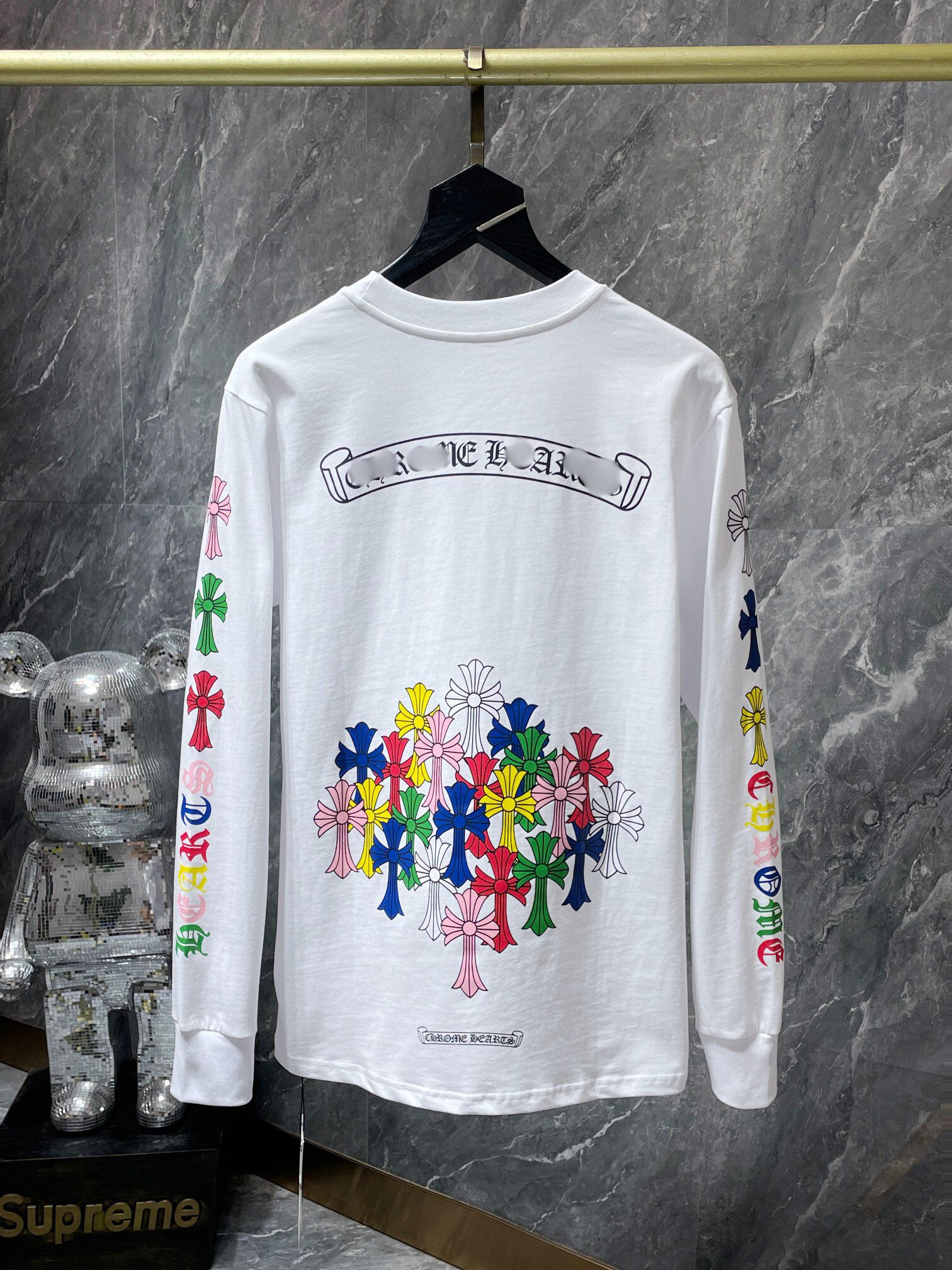 Multicolor Crosses White Long Sleeve™