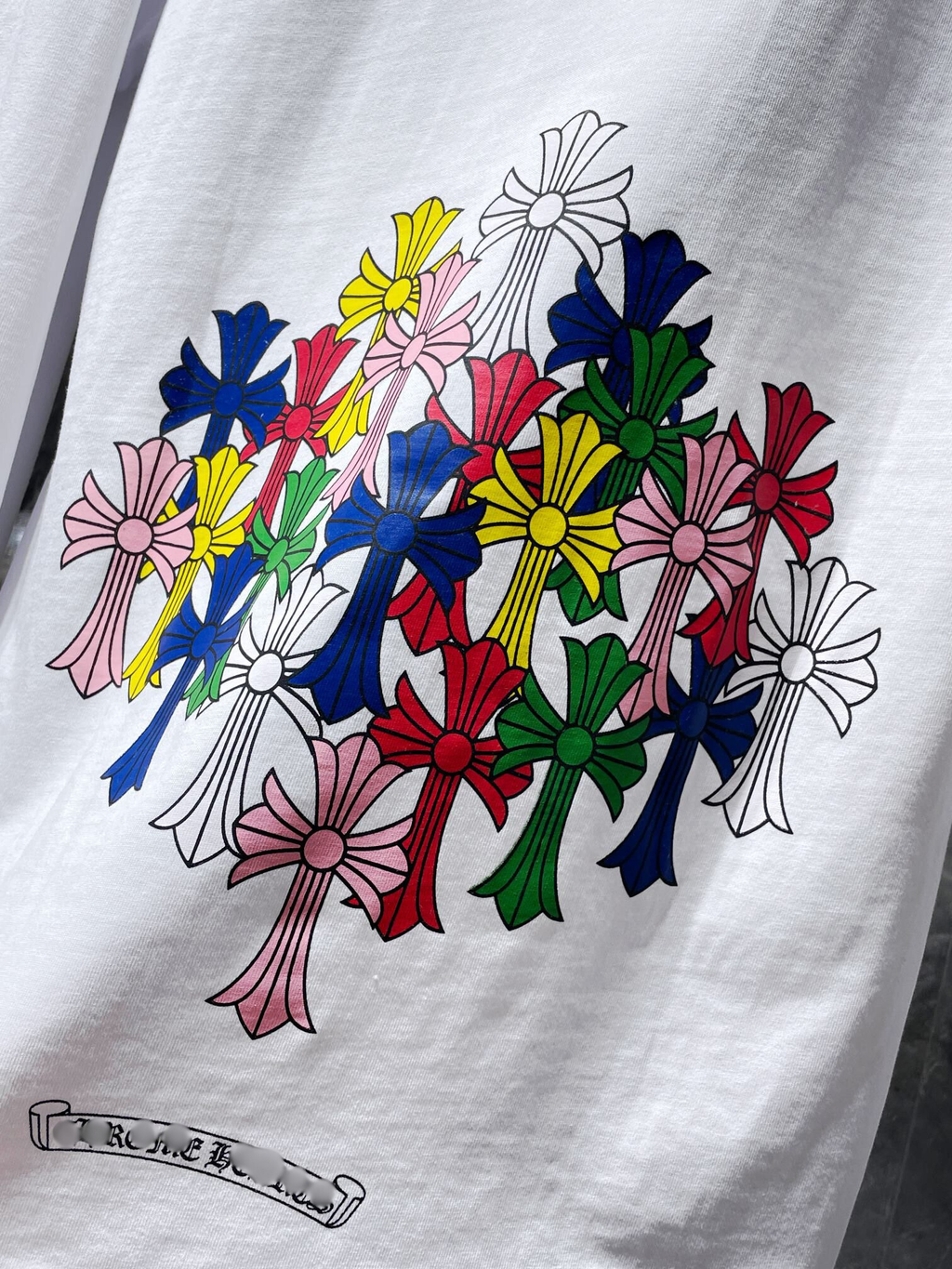 Multicolor Crosses White Long Sleeve™