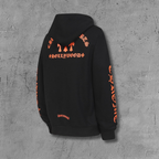 Hollywood Orange Triple Cross Black Hoodie™