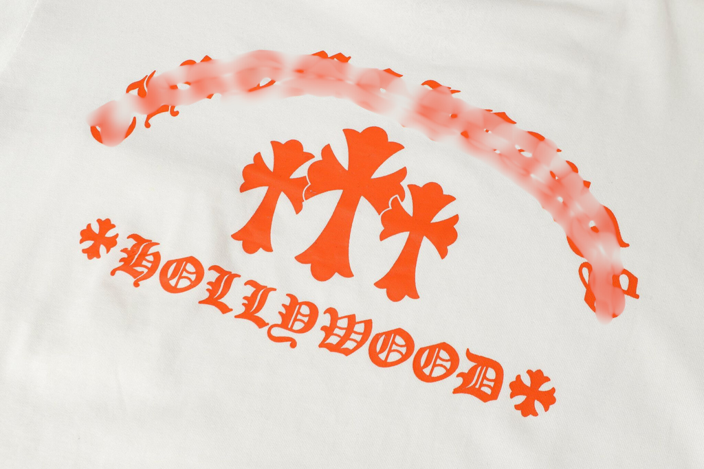 Hollywood Orange Triple Cross White Long Sleeve™
