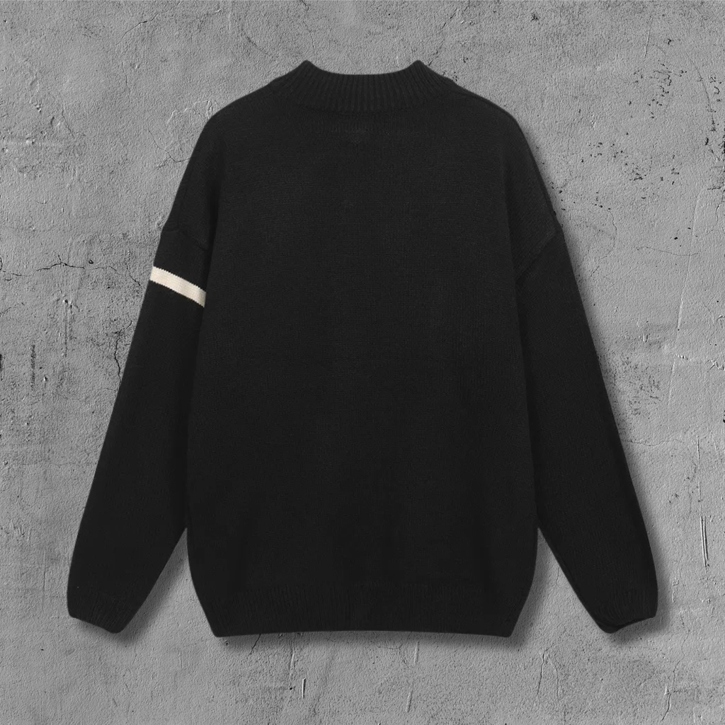ER* Cole Buxton Black Knit Sweater
