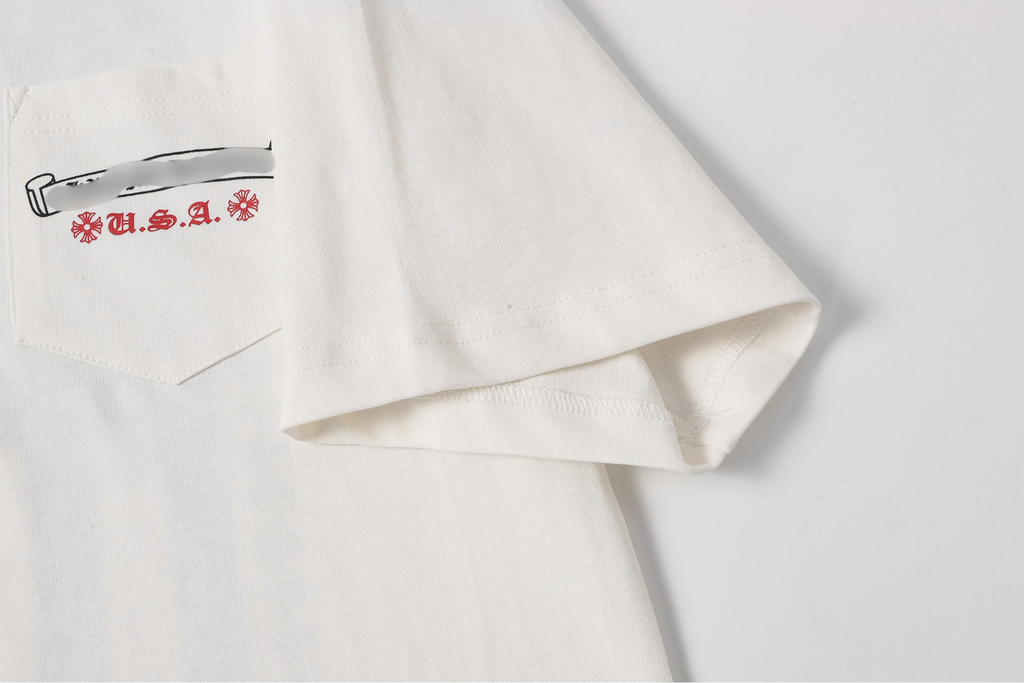 Vertical USA Flag White T-Shirt™