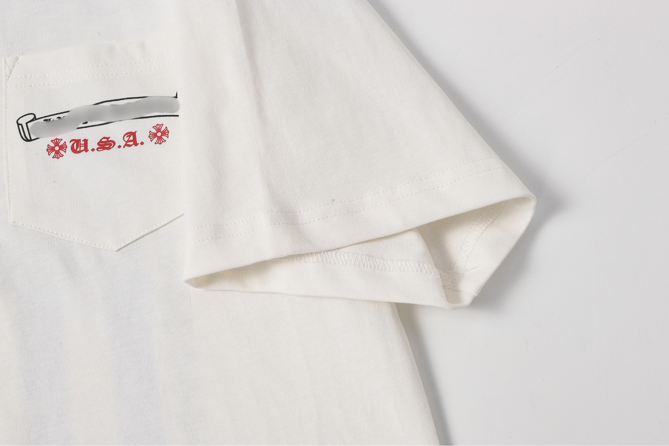 Vertical USA Flag White T-Shirt™
