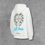 Horse Shoe Logo St. Barth White Full Zip Hoodie™