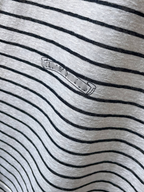 Red Collar Grey Striped Long Sleeve™