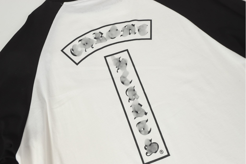 T-Typography Logo Black & White Long Sleeve™
