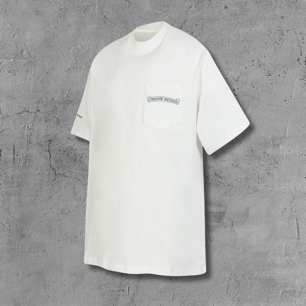 Green Crosses White Pocket T-Shirt™