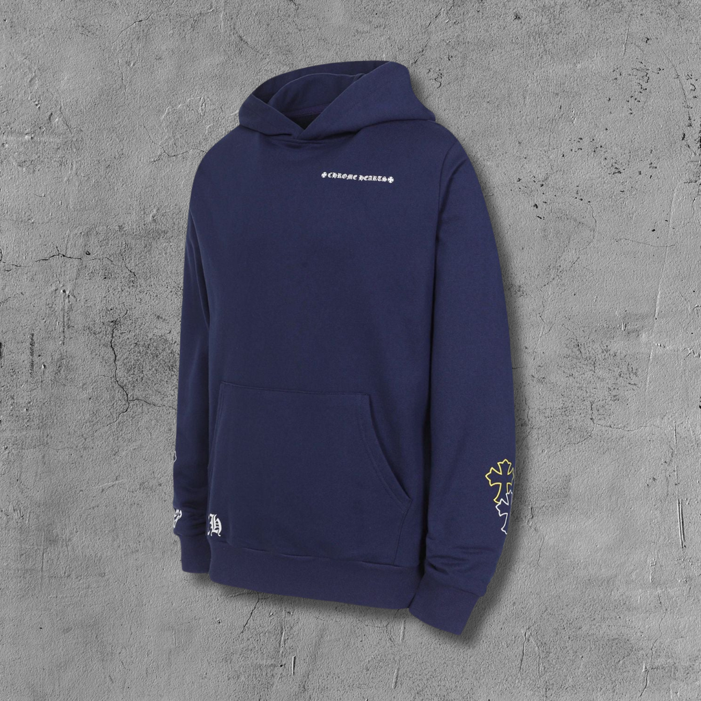 Yellow Cross Symbol Navy Hoodie™