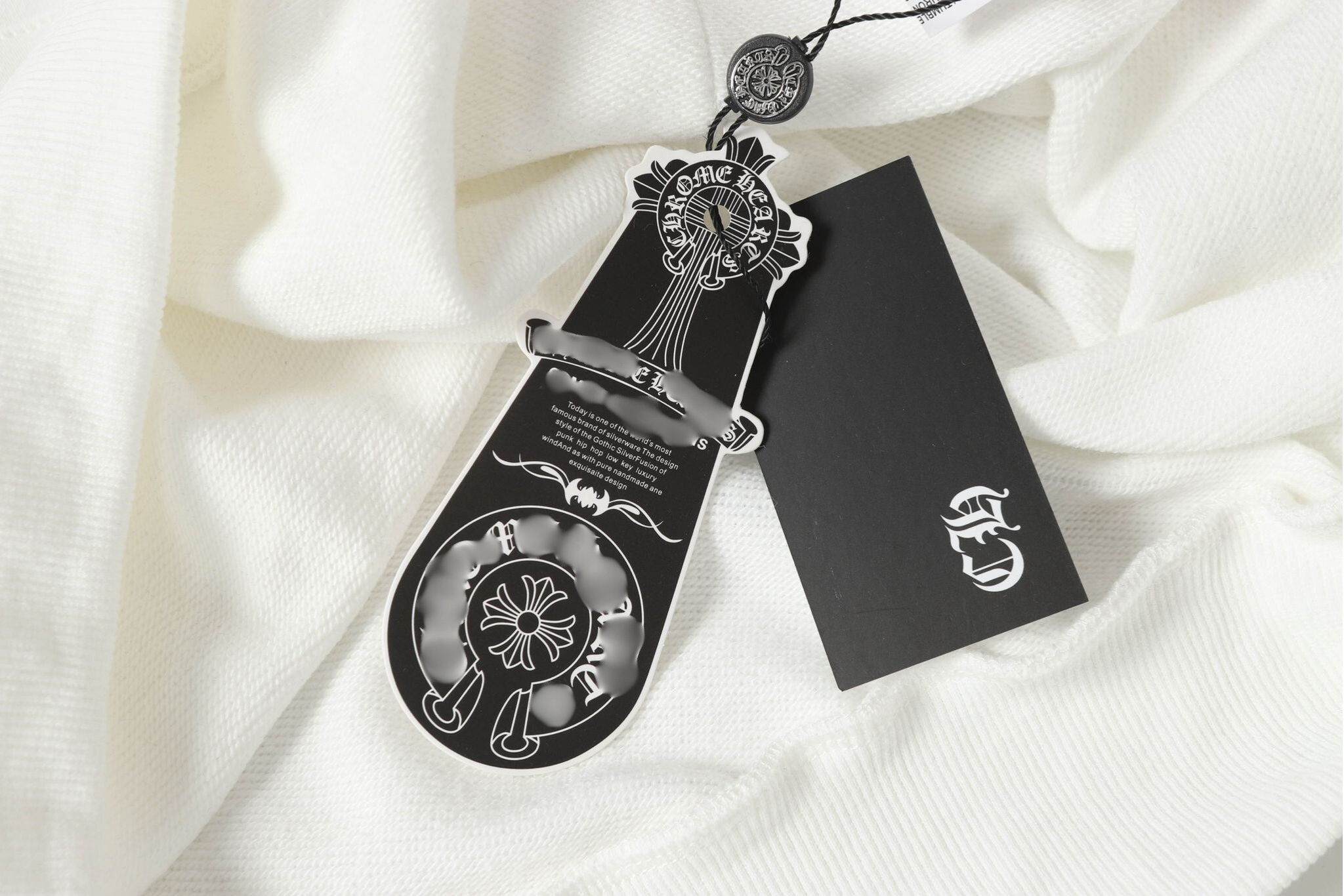 Blue Double Cross White Hoodie™