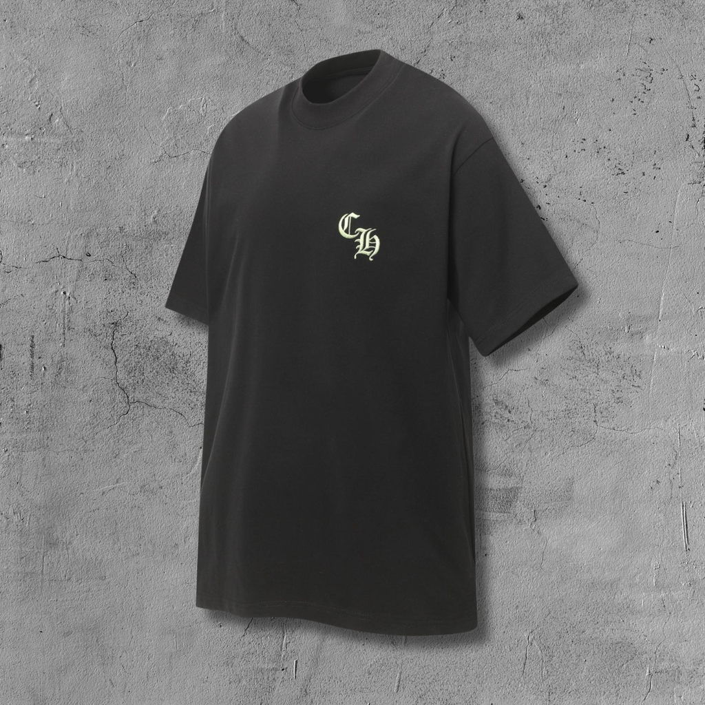 Colored Leather Crosses CH Logo Black T-Shirt™