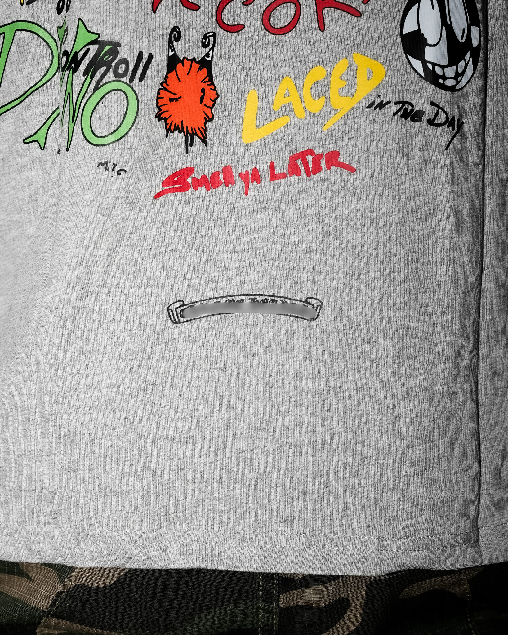 M-Boy Colored Text Grey Long Sleeve™