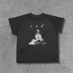 ER* Woman in Sheet Raglan Black T-Shirt™