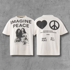 SNT Mxxxxxx Imagine Peace White T-Shirt™