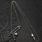 Cross & Heart Pin Necklace™