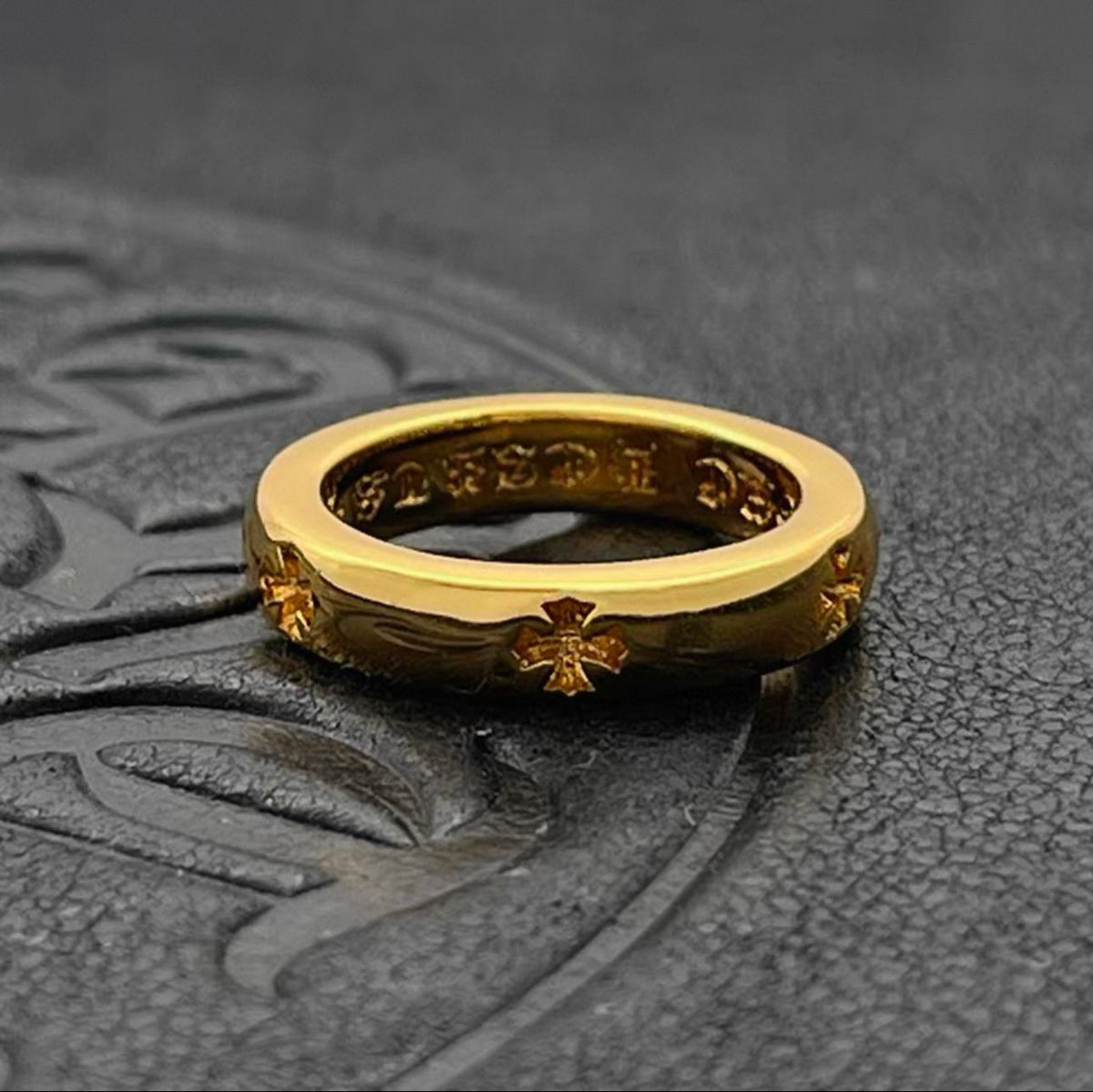 Cross Flower Gold Ring™