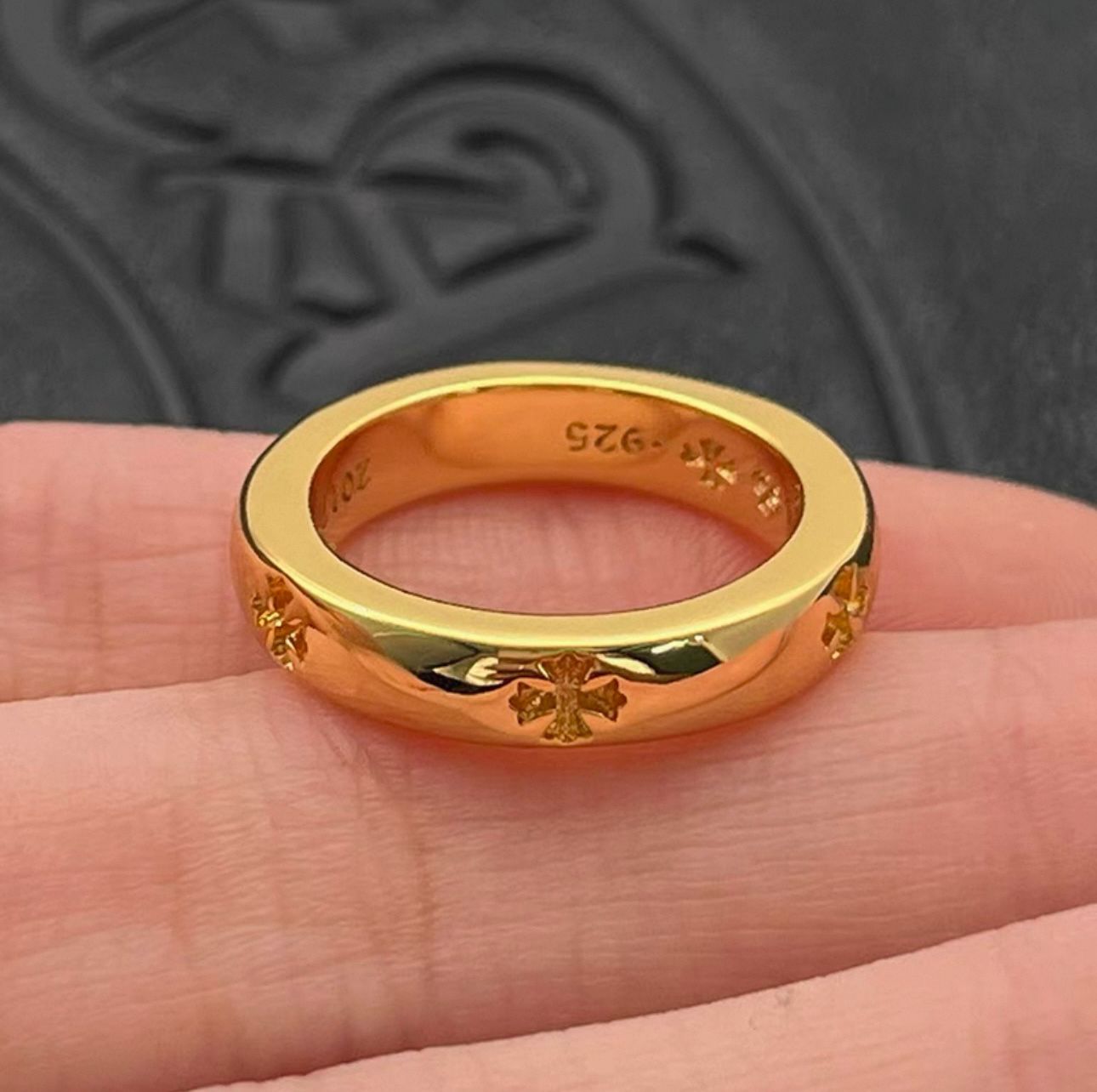 Cross Flower Gold Ring™