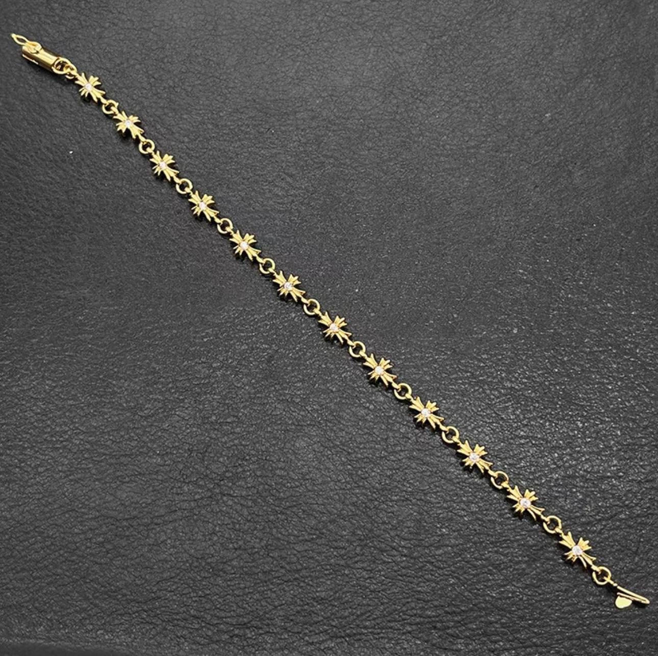 Gold Cross Chain Link Bracelet™