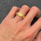 Typography Logo Crosses Gold Ring™