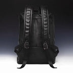 Rhinestone Horse Shoe Logo Black Leather Backpack™