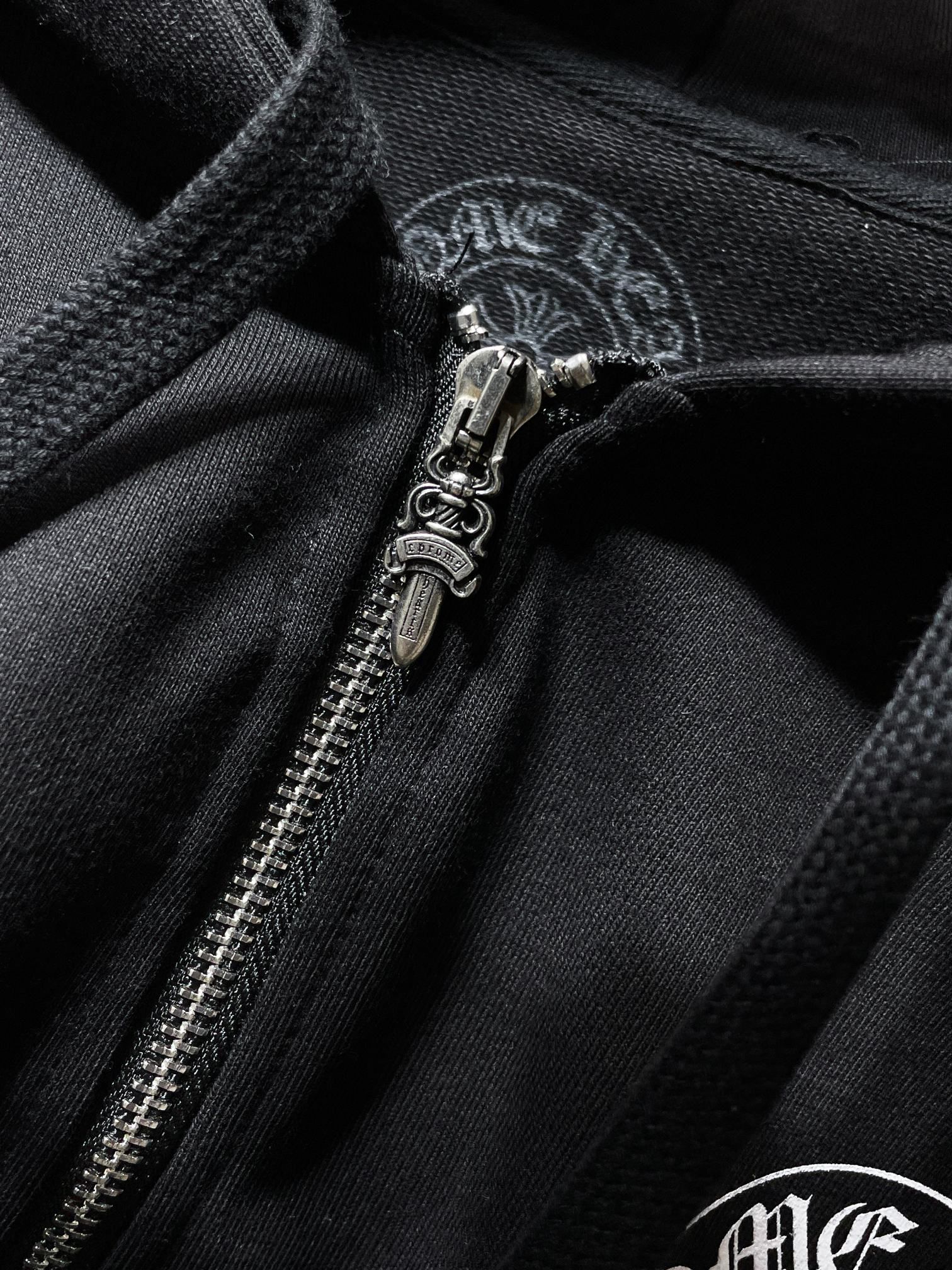 Horseshoe Logo Black Full Zip Hoodie™
