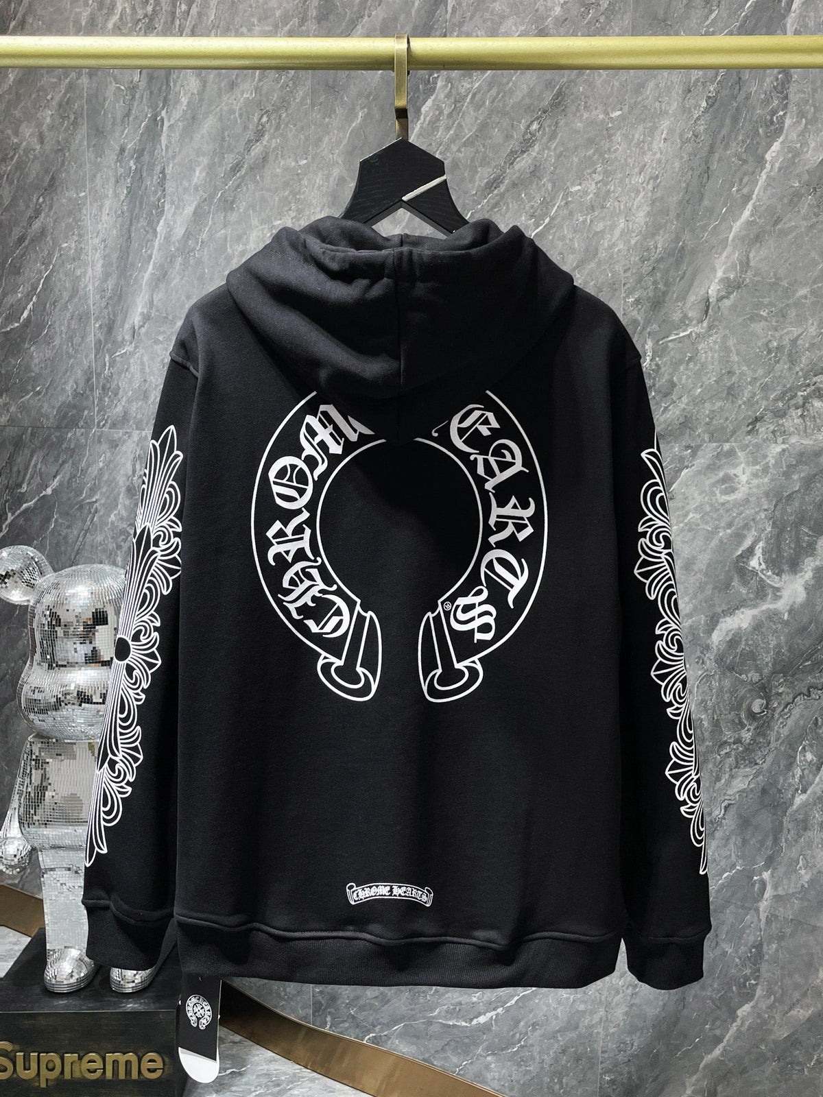 Horseshoe Logo Black Full Zip Hoodie™