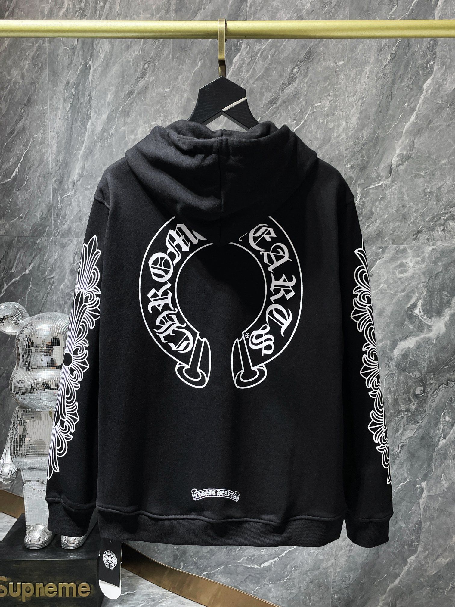 Horseshoe Logo Black Full Zip Hoodie™