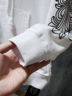 Horse Shoe Logo White Full Zip Hoodie™