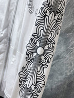 Horse Shoe Logo White Full Zip Hoodie™