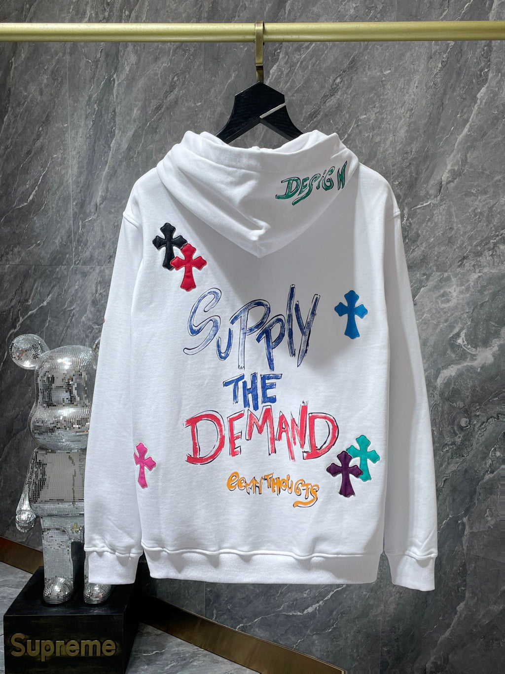 M-Boy Supply The Demand White Hoodie™