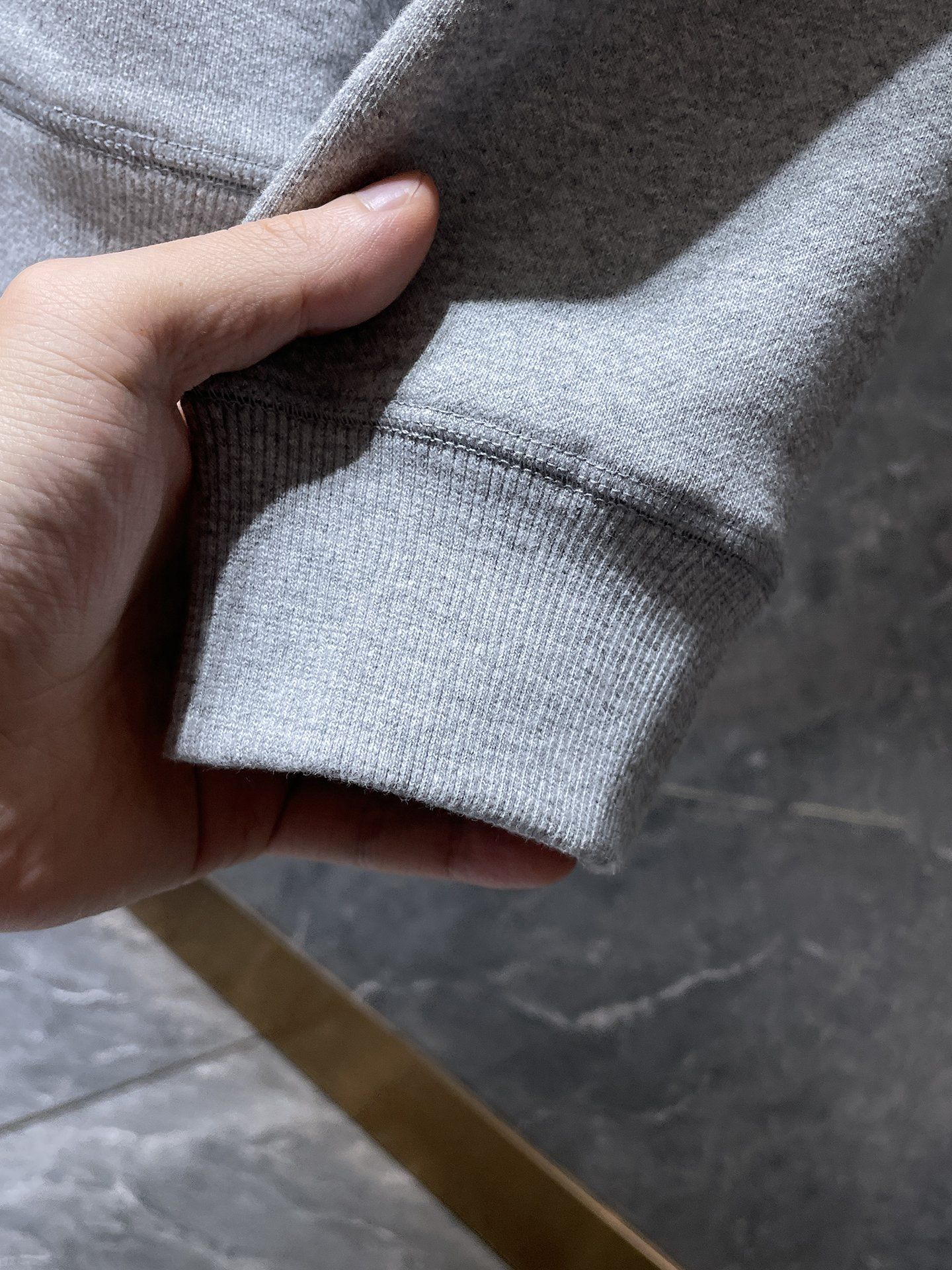 Leather Black Triple Cross Grey Full Zip Hoodie™