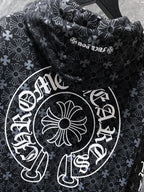 Horse Shoe Logo Black Cross Pattern Hoodie™