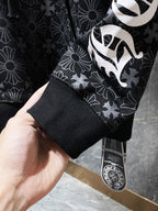 Horse Shoe Logo Black Cross Pattern Hoodie™