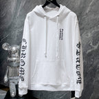 Horse Shoe Logo White Cross Pattern Hoodie™