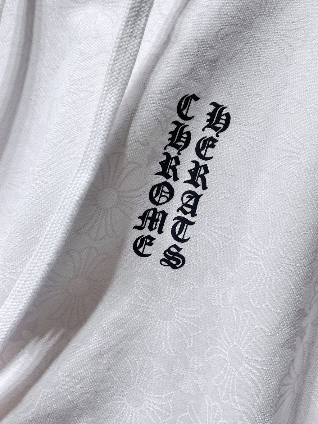Horse Shoe Logo White Cross Pattern Hoodie™