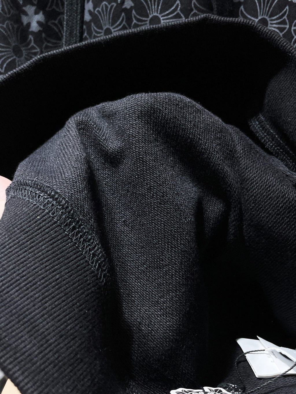 Horse Shoe Logo Black Cross Pattern Hoodie™