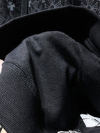 Horse Shoe Logo Black Cross Pattern Hoodie™
