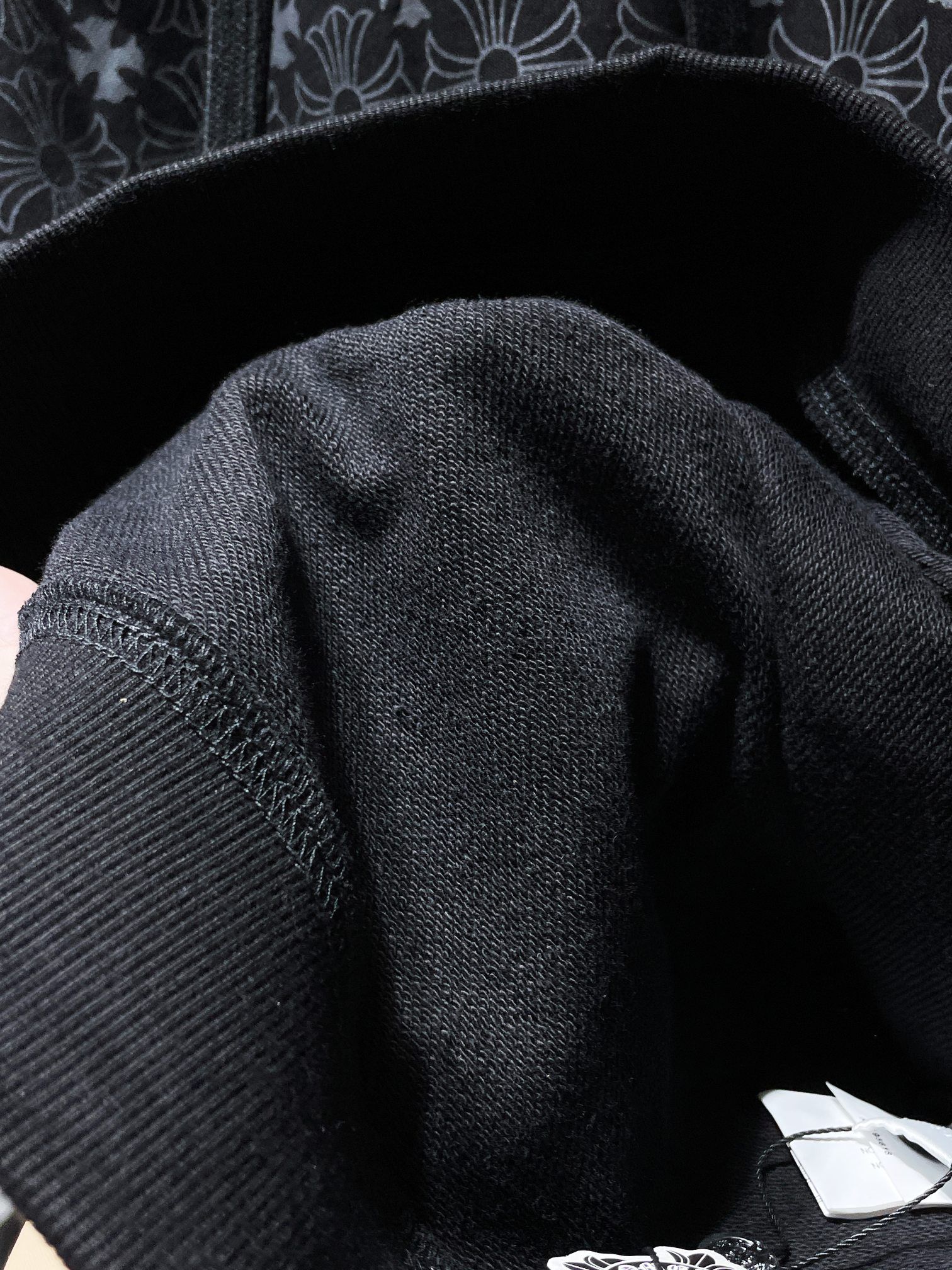 Horse Shoe Logo Black Cross Pattern Hoodie™