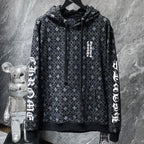 Horse Shoe Logo Black Cross Pattern Hoodie™