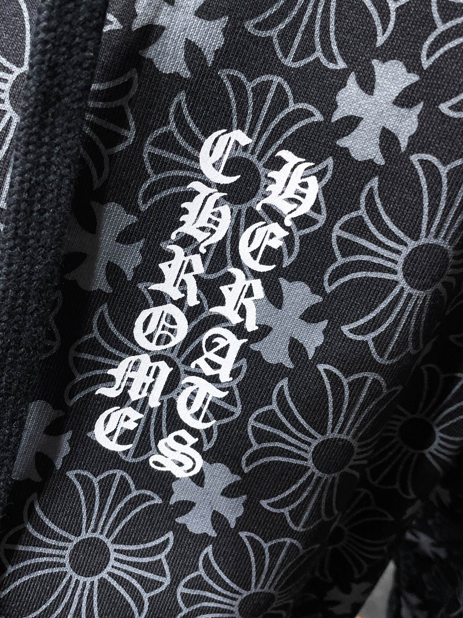 Horse Shoe Logo Black Cross Pattern Hoodie™