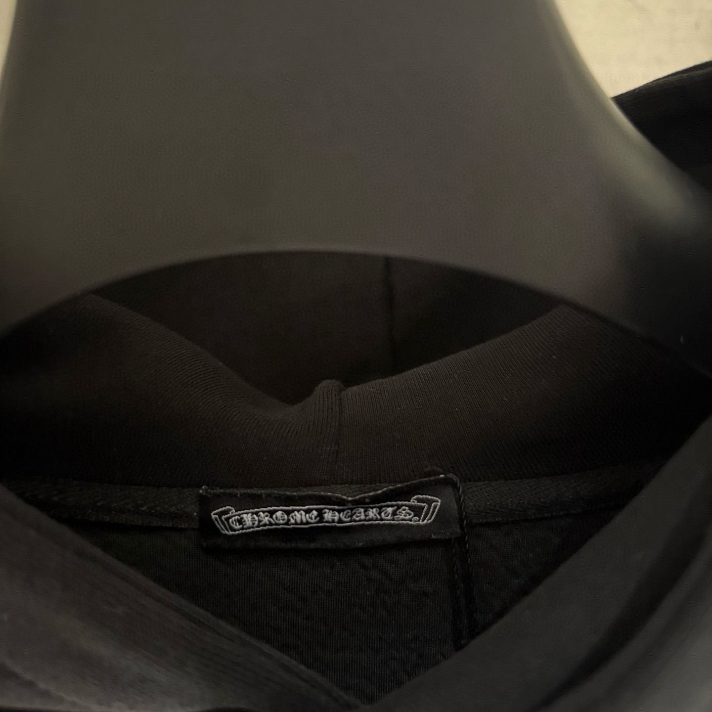 Embroidery Cross Patch Black Oversized Hoodie™