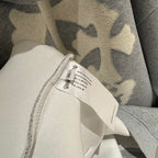 Embroidery Cross Patch Grey Oversized Hoodie™
