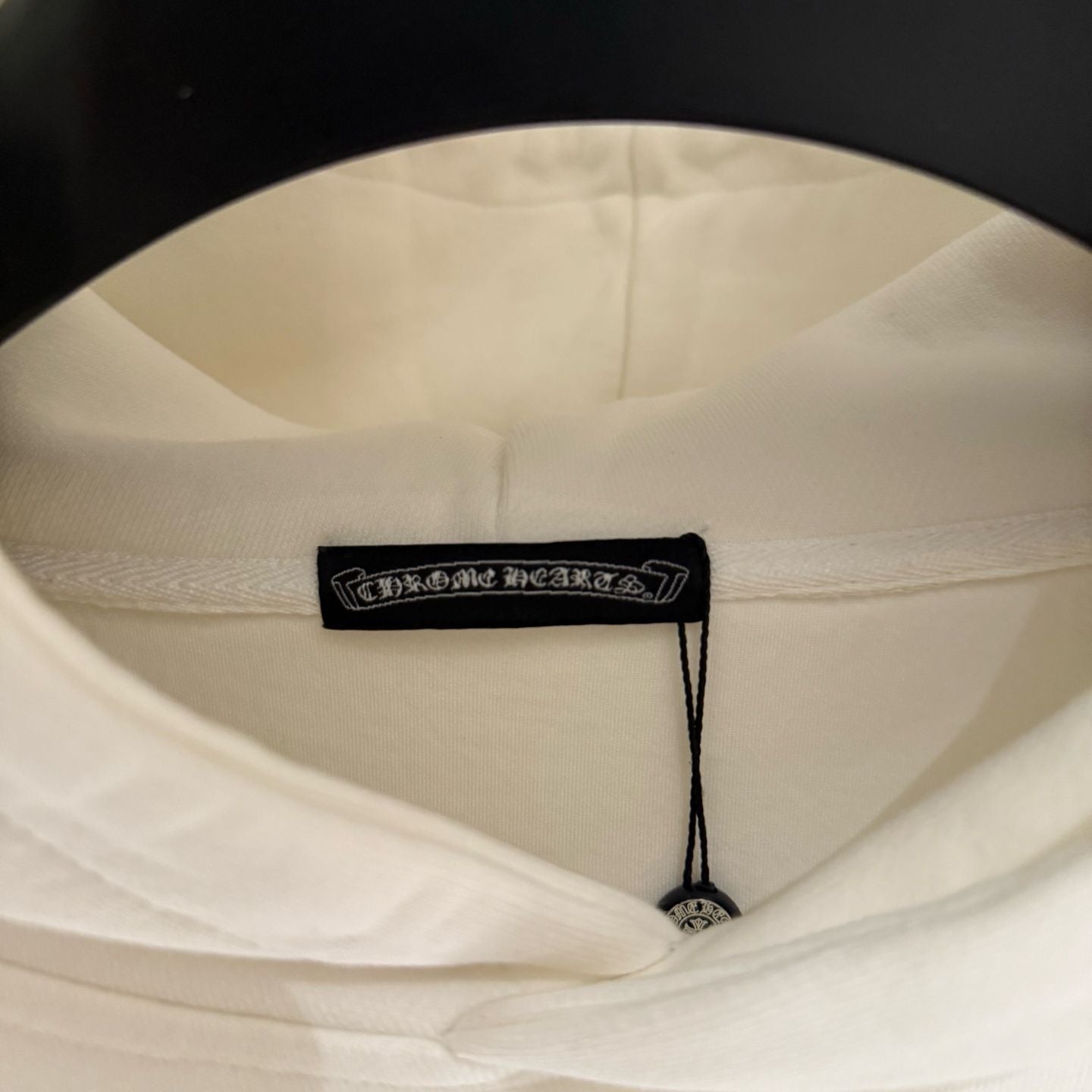 Embroidery Cross Patch White Oversized Hoodie™