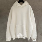 Embroidery Cross Patch White Oversized Hoodie™