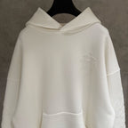Embroidery Cross Patch White Oversized Hoodie™