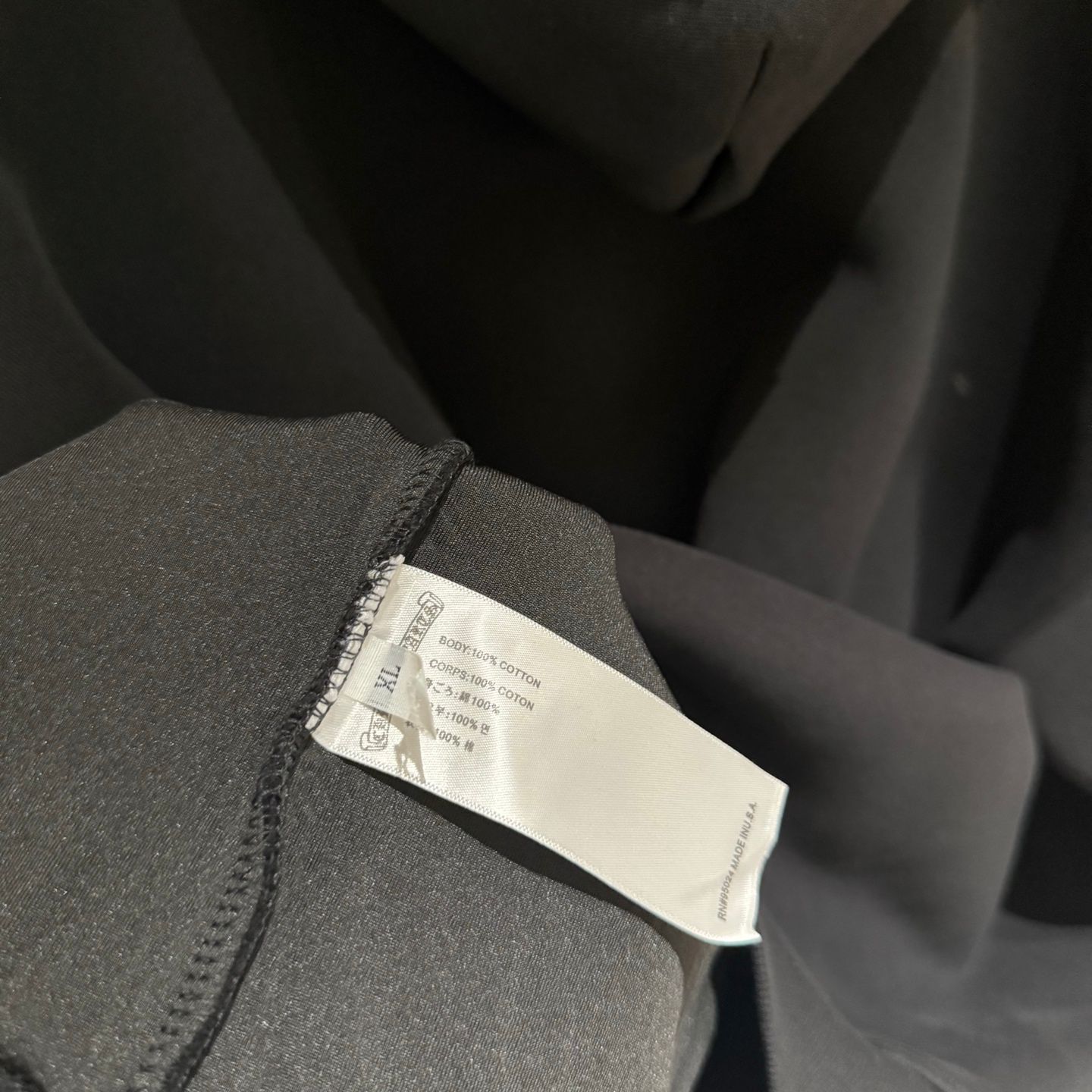 Embroidered Hood & Leather Cross Patch Black Oversized Hoodie™